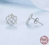 925 Sterling Silver Celtic Knot Stud Earrings