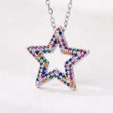 Fashion Multicolour Star Crystal Necklace - 4 Options
