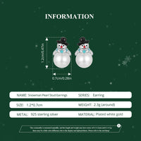925 Sterling Silver Christmas Stud Earrings - 9 Options