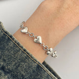 925 Sterling Silver Heart Bracelet