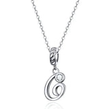 925 Sterling Silver Letter/Initial Necklace - 26 Options