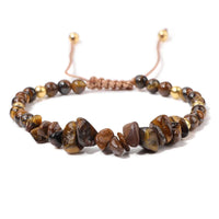 19cm Irregular Chip Stone Bracelet - 16 Options