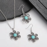 Fashion Vintage Turquoise Colour Necklace/Earring Set - 5 Options