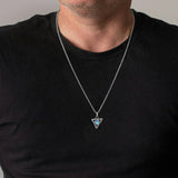 Stainless Steel Celtic Knot Pendant with Moonstone - Necklace/Earrings/Set