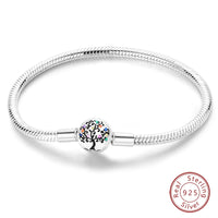 925 Sterling silver 17-20CM Charm Bracelet - Various Designs
