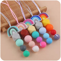 Food Grade Silicone Rainbow/Koala Bead Chew Necklace - 11 Options