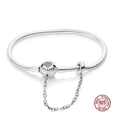 925 Sterling silver 17-20CM Charm Bracelet - Various Designs