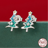 925 Sterling Silver Christmas Stud Earrings - 9 Options