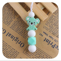 Food Grade Silicone Rainbow/Koala Bead Chew Necklace - 11 Options