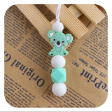 Food Grade Silicone Rainbow/Koala Bead Chew Necklace - 11 Options