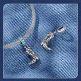 925 Sterling Silver Western Themed Cowboy Boot Charm