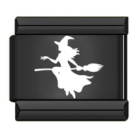 Stainless Steel Black Halloween Italian Charm - 12 Options