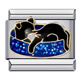 Stainless Steel Halloween Themed Italian Charm - 30 Options