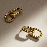 925 Sterling Silver Irregular Loop Earrings - 4 Options