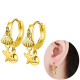 925 Sterling Silver & Gold Plated Hoop Earrings - 73 Options