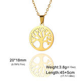Stainless Tree of Life Necklace - 6 Options