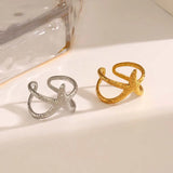 Stainless Steel Sea Themed Open Ring - 6 Options