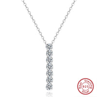 925 Sterling Silver 3*3mm CZ Necklace - 2 Options