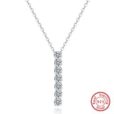 925 Sterling Silver 3*3mm CZ Necklace - 2 Options
