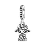 925 Sterling Silver Cute Lamb Hanging Charm