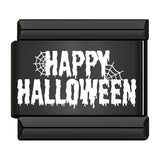 Stainless Steel Black Halloween Italian Charm - 12 Options