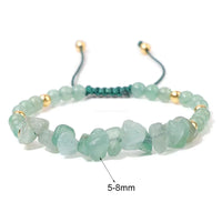 19cm Irregular Chip Stone Bracelet - 16 Options