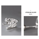 925 Sterling Silver Swallow Bird Stud Earring