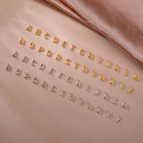Stainless Steel Initial Love Knot Double Snake Chain Bracelet - 2 Colours - 26 Letters