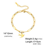 Stainless Steel Bird Bracelet - 2 Colours - 4 Designs