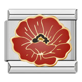 Stainless Steel Flower Italian Charm - 7 Options