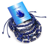 Fashion Bohemian Multi-Layer Natural Stone Braided Bracelets - 15 Colours