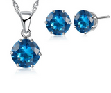 925 Sterling Silver Necklace/Earring Set - 16 Options