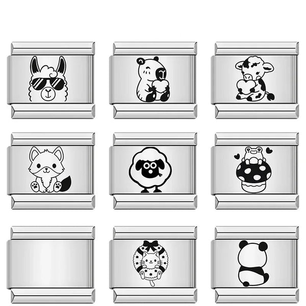 Stainless Steel Cute Animal Italian Charm - 8 Options