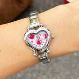 Stainless Steel Heart Italian Charm Watch - 29 Options