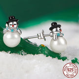 925 Sterling Silver Christmas Stud Earrings - 9 Options