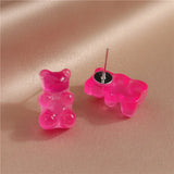 Fashion Candy Colours Duck/Bear Earrings - 25 Options