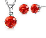 925 Sterling Silver Necklace/Earring Set - 16 Options