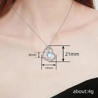 925 Sterling Silver Mama Heart Pendant Necklace