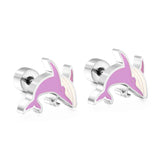 Stainless Steel Small Flat Back Animal Earrings - 20 Options