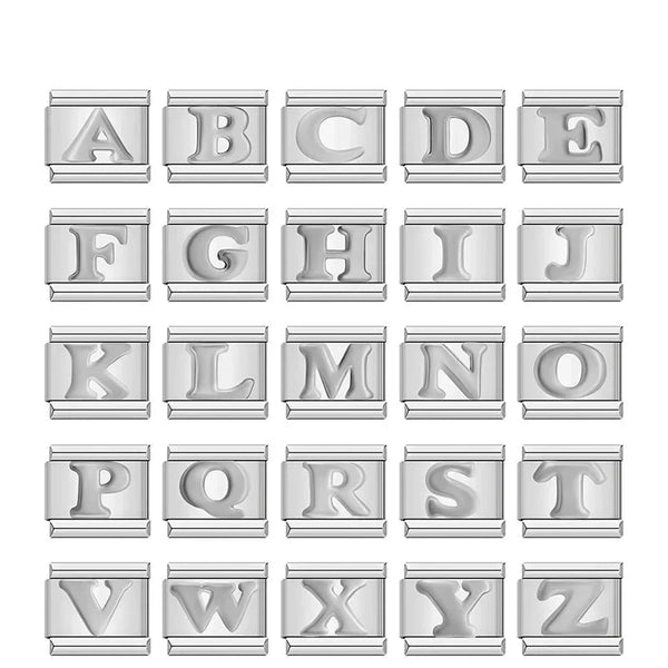 A-Z Alphabet Letters Italian Charm