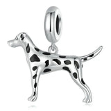 925 Sterling Silver Dog Hanging Charm - 9 Options