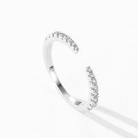 925 Sterling Silver Open CZ Delicate Ring