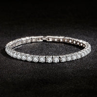 S925 Sterling Silver Bracelet Zirconia Tennis Bracelet 4mm 16-20cm