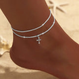 Fashion Sparkling Thin Chain Anklet - 4 Options