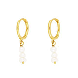 925 Sterling Silver CZ Pearl Earrings - 5 Options