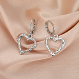 Stainless Steel Hoop Earrings - 2 Colours - 12 Designs