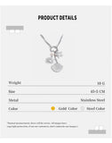 Stainless Steel Sea Themed Starfish/Shell/Sun Necklace - 2 Colours