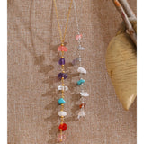 Stainless Steel Resin Chip Necklace - 2 Colours
