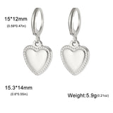 Stainless Steel Hoop Earrings - 2 Colours - 12 Designs