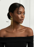 Stainless Steel Tassel Chain Drop Dangle Earrings - 5 Options